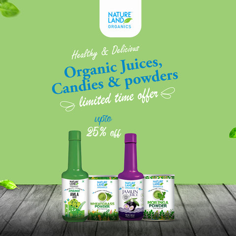 Organic Juices, Candies & powders