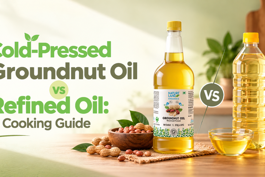 Cold-Pressed Groundnut Oil vs Refined Oil: A Cooking Guide