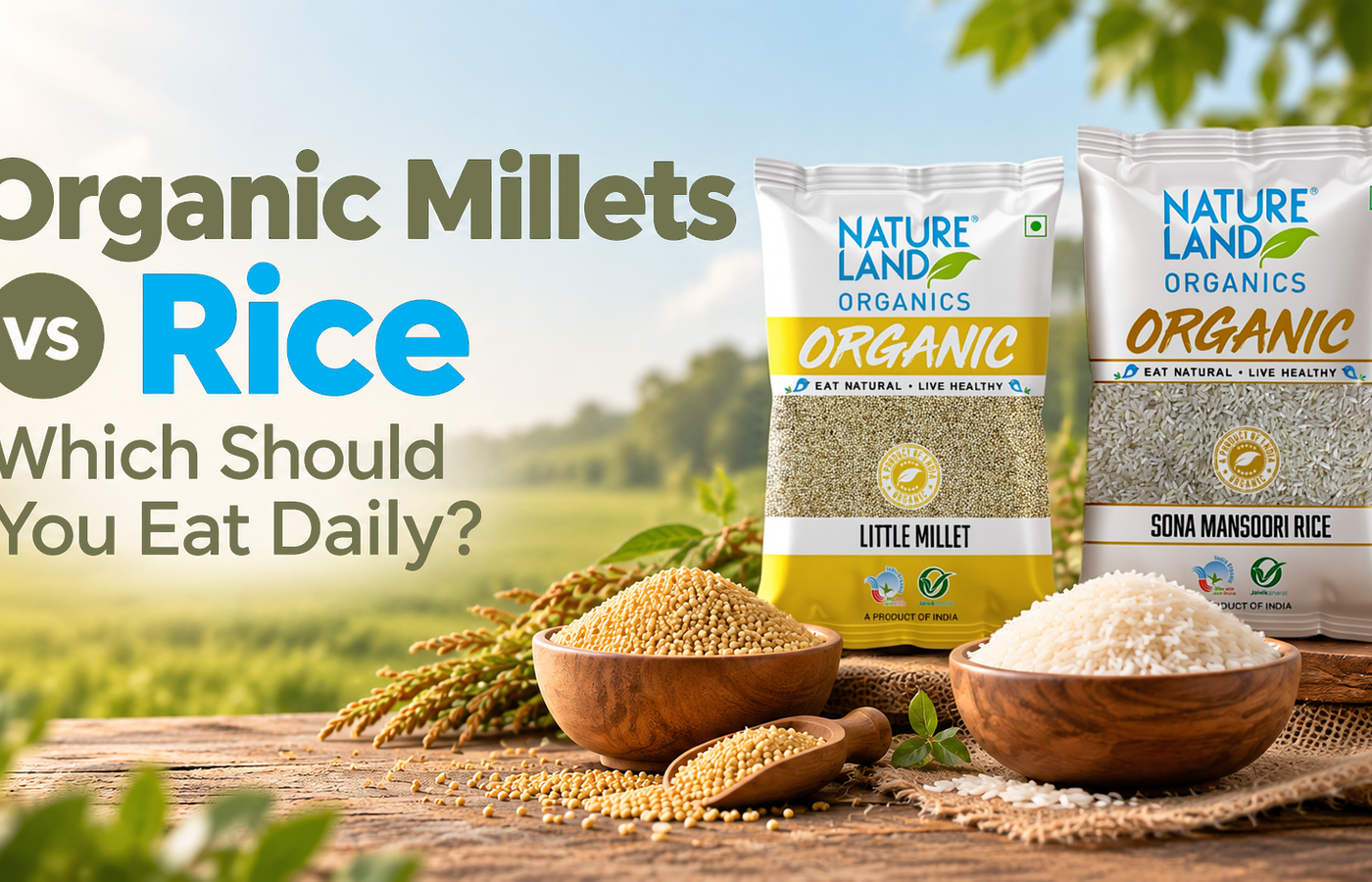 Organic Millets vs Rice: Which Should You Eat Daily? | Natureland Organics