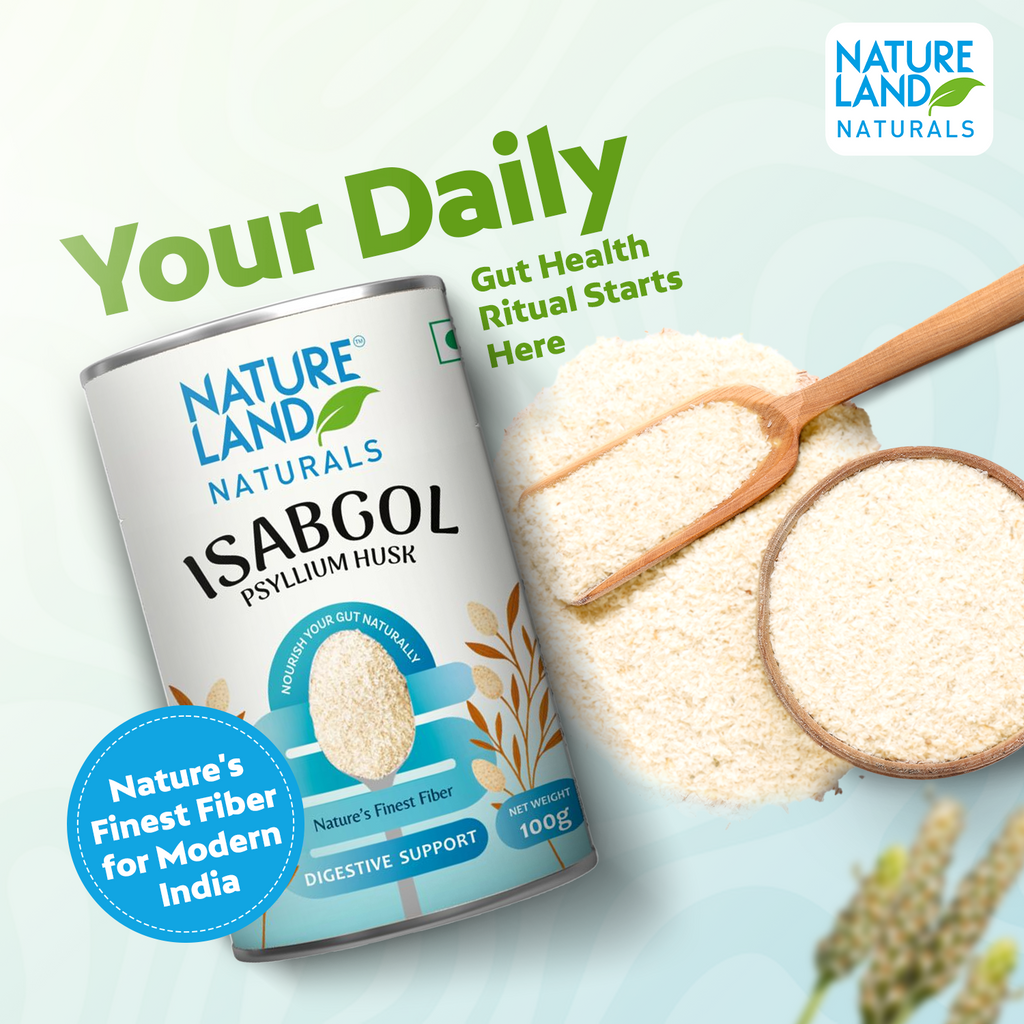 Isbagool Psyllium Husk (Isabgol) 100 Gm – Natureland Organics