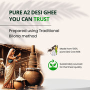 Organic A2 Desi Cow Ghee 350 Ml