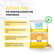 Organic Arhar Dal (Toor dal) 500 Gm
