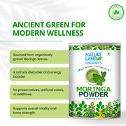 Organic Moringa Powder 100 Gm