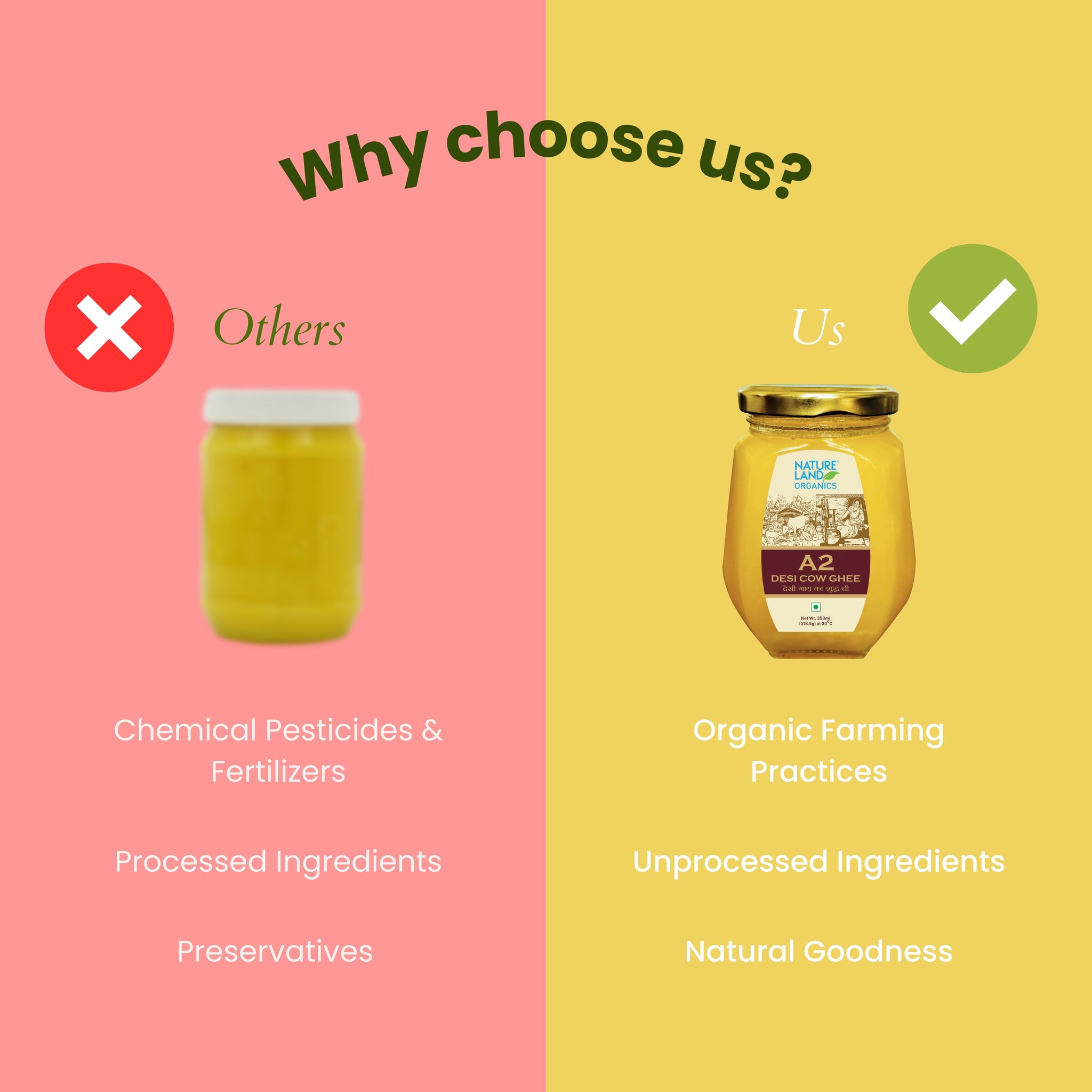 Organic A2 Desi Cow Ghee 350 Ml thumbnail 3