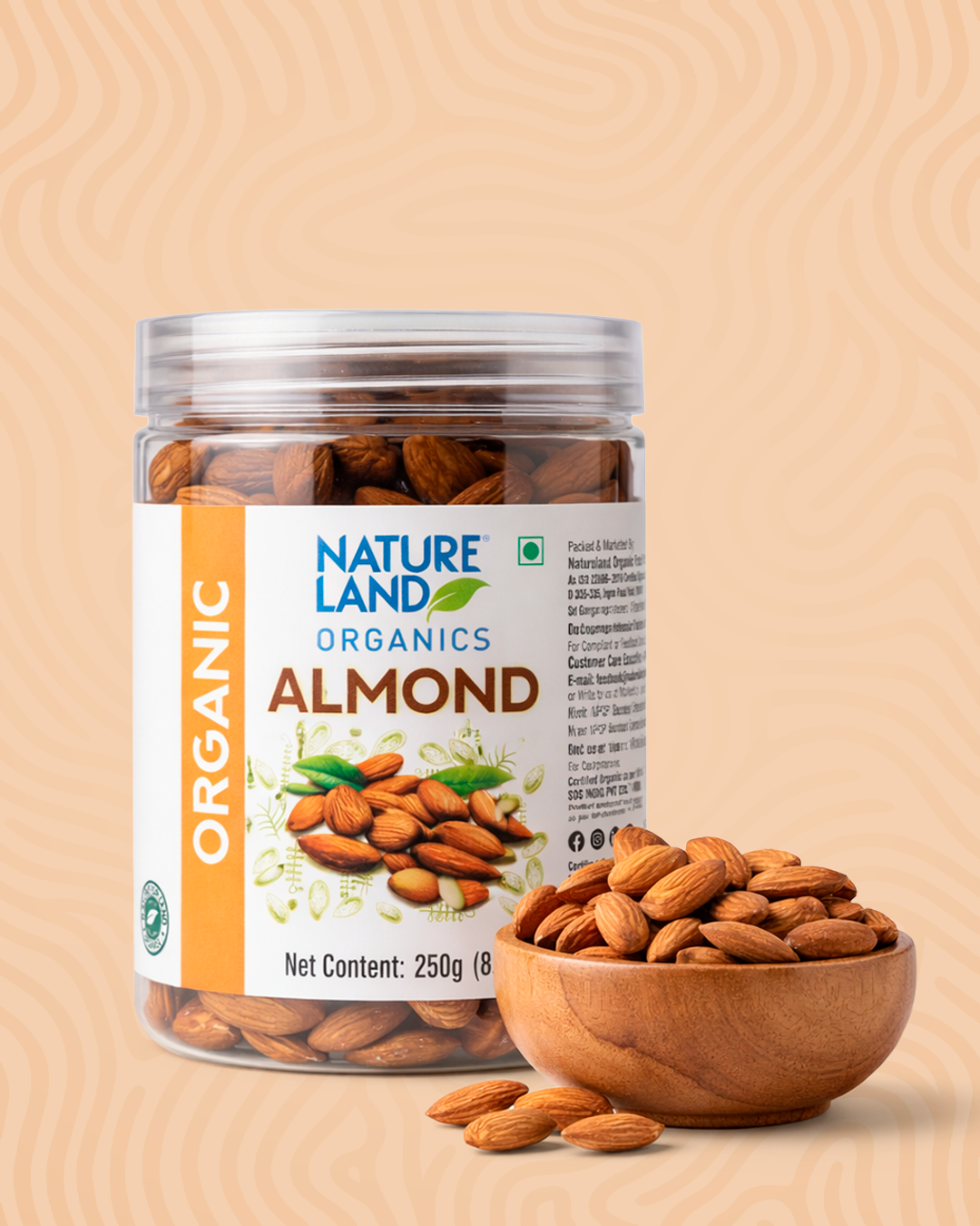 Organic Almonds 250 Gm