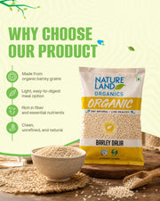 Organic Barley Dalia 500 Gm