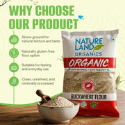 Organic Buckwheat Flour 500 Gm