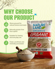 Organic Buckwheat Flour 500 Gm