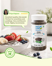 Organic Edible Chia Seeds (Raw) 300 Gm