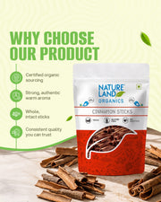 Organic Cinnamon Sticks 75 Gm