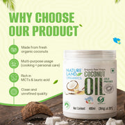 Organic Coconut Oil 400 Ml