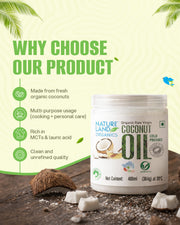 Organic Coconut Oil 400 Ml