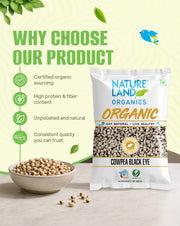 Organic Cowpea Black Eye/Lobhia