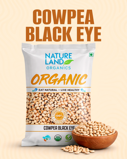 Organic Cowpea Black Eye/Lobhia 500 Gm