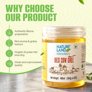 Organic Premium Cow Desi Ghee 400 ml