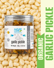 Organic Garlic Pickle 350 Gm