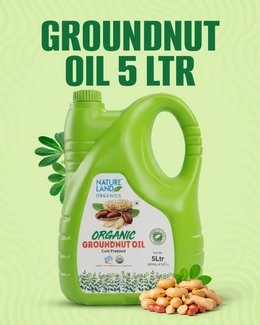 Organic Wood Cold Pressed Groundnut Oil 5 Ltr.