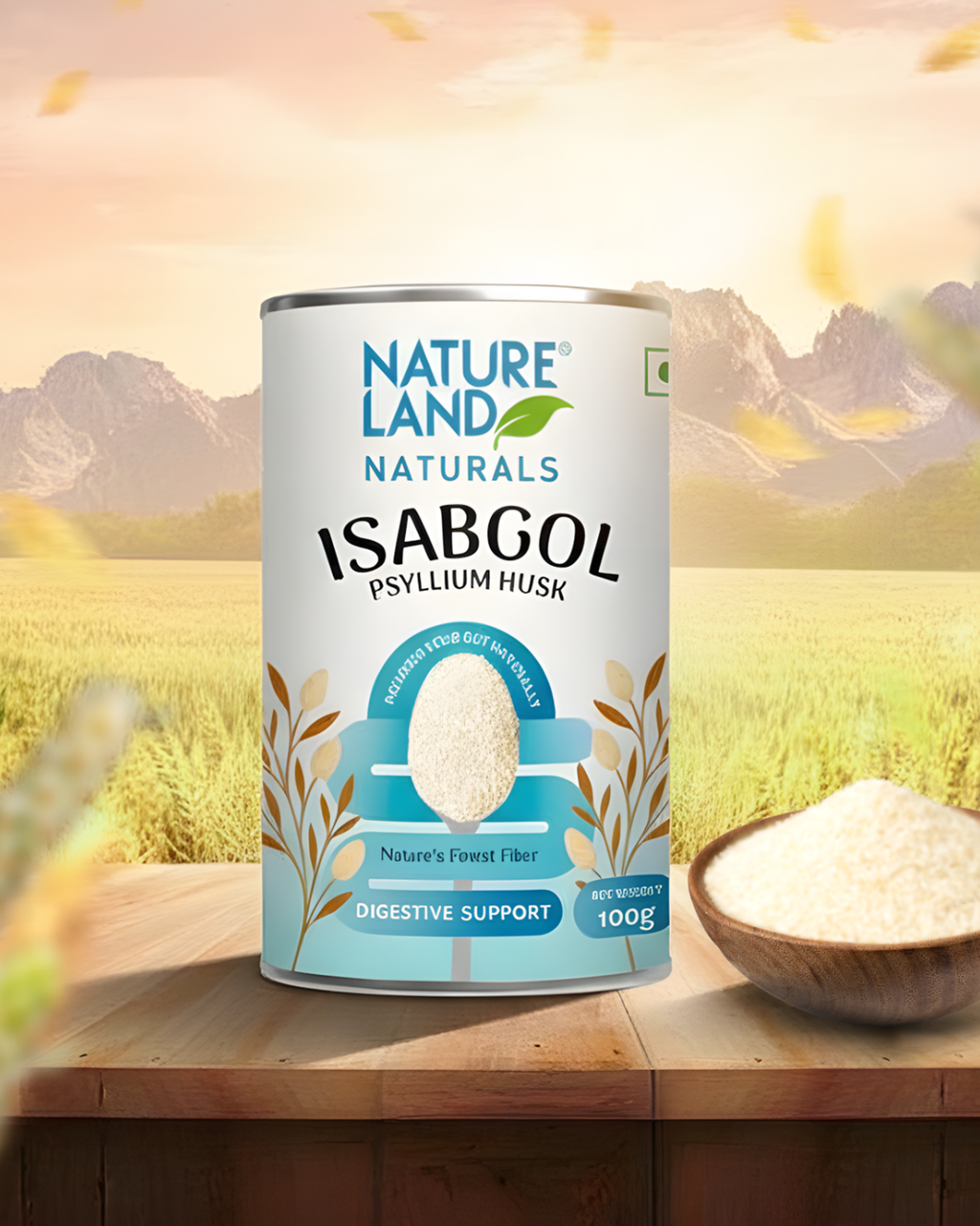 Psyllium Husk (Isabgol) 100 Gm – Natureland Organics