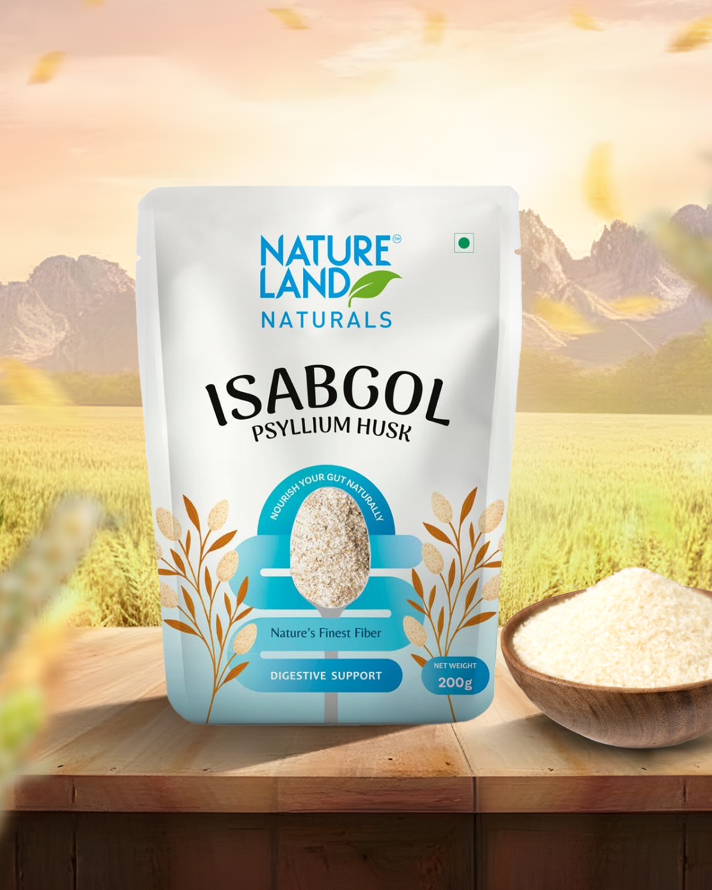 Psyllium Husk (Isabgol) 200 Gm – Natureland Organics