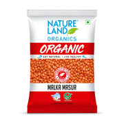 Organic Malka Masur/Lal Masur 500 Gm