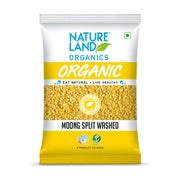 Organic Moong Split Washed 500 Gm