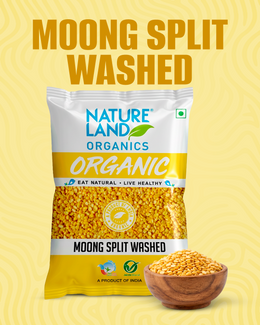 Organic Moong Split Washed 500 Gm