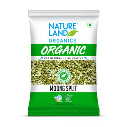 Organic Green Moong Split 500 Gm