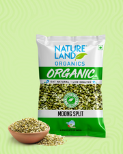 Organic Green Moong Split 500 Gm