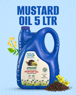 Organic Wood Cold Pressed Mustard Oil 5 Ltr.