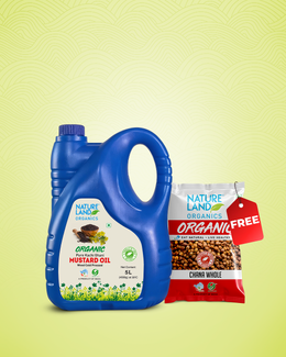 Organic Mustard Oil 5 Ltr Organic Chana Whole 500 Gm