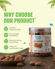 Organic Almonds 250 Gm