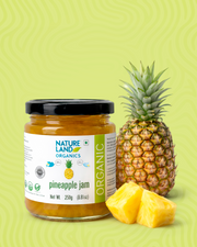 Organic Pineapple Jam 250 Gm
