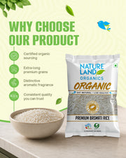 Organic Basmati Rice Premium 1 Kg