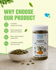 Organic Edible Pumpkin Seeds (Raw) 250 Gm