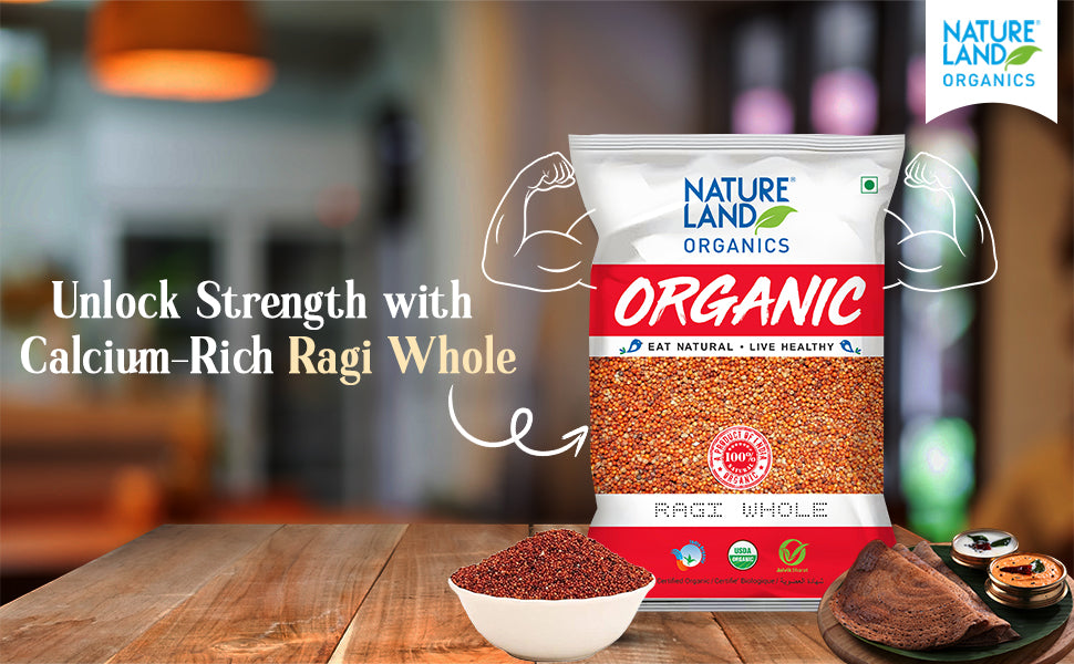 Organic Ragi Buy Organic Ragi Whole Online (1kg) | Natureland Organics