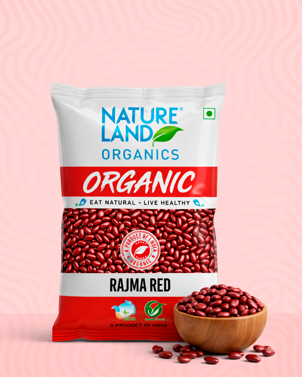 Buy Organic Rajma Red Online (500gm) - NatureLand Organics – Natureland ...