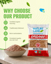 Organic Red Rice Poha 500 Gm