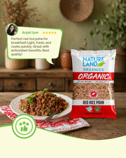 Organic Red Rice Poha 500 Gm