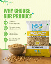 Organic Soybean Whole 500 Gm