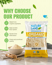 Organic Soybean Flour 500 Gm