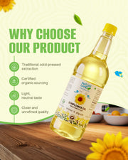 Organic Wood Cold Pressed Sunflower Oil