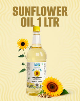 Organic Wood Cold Pressed Sunflower Oil 1 Ltr.