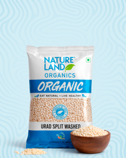 Organic White Urad Washed Split Dal 1Kg