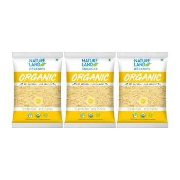 Organic Chana Besan 500 Gm Combo - Pack of 3
