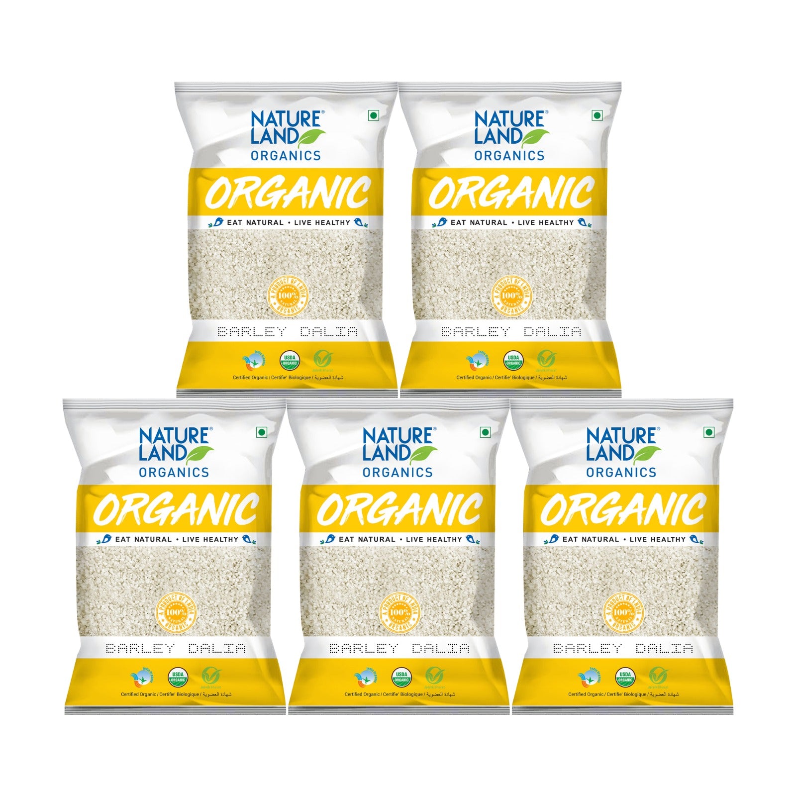 Organic Barley dalia 500 gm( Pack of 5)