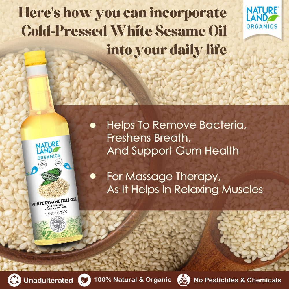 8 Oz Premium Unrefined Sesame Seed Oil - 100% Pure, Organic, Cold Pressed For Cooking & Skin
