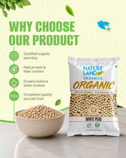Organic White Peas 500 Gm