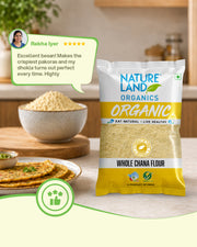 Organic Whole Chana Flour 500 Gm