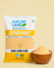 Organic Whole Chana Flour 500 Gm