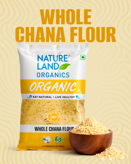 Organic Whole Chana Flour 500 Gm